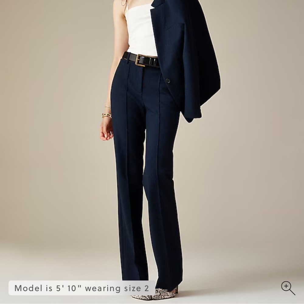 J. Crew Natalia Navy pant in four season stretch